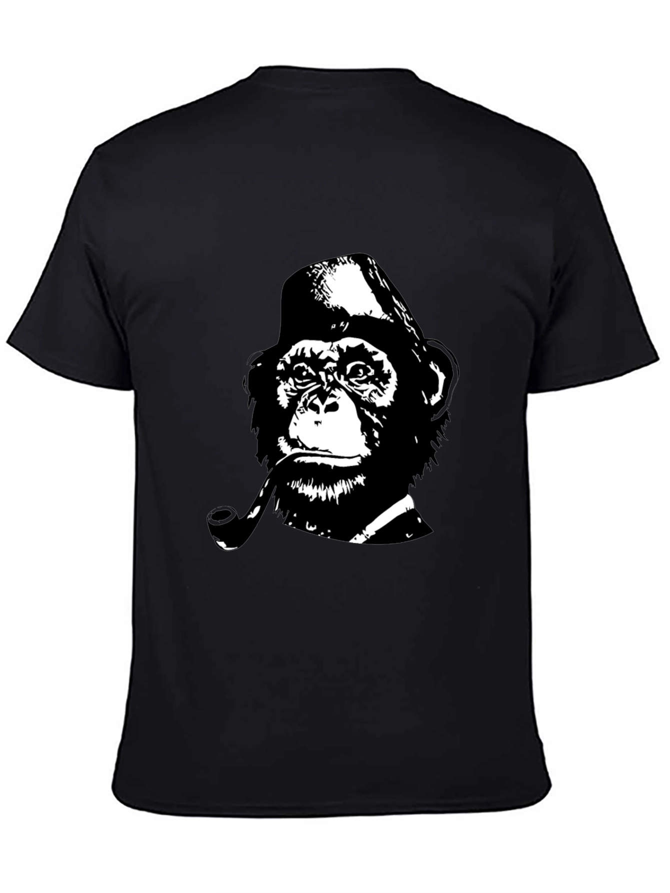 Monkey Detective T-Shirt - Black