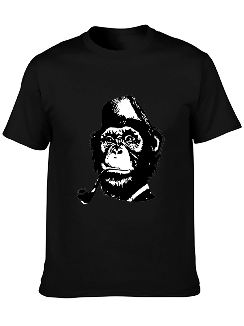 Monkey Detective T-Shirt - Black