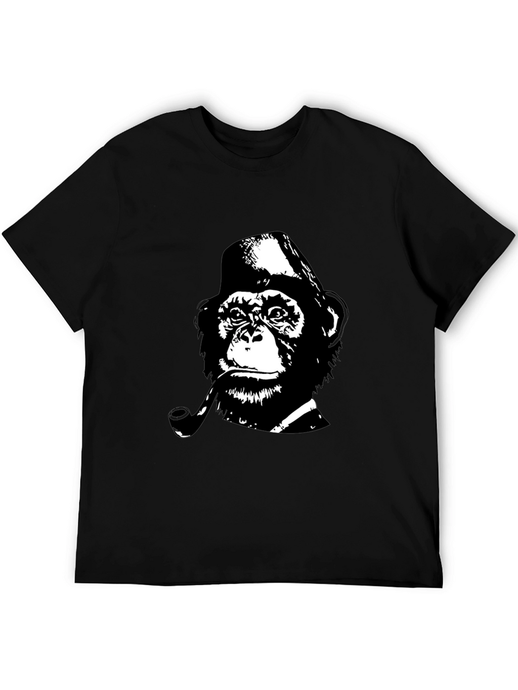 Monkey Detective T-Shirt - Black