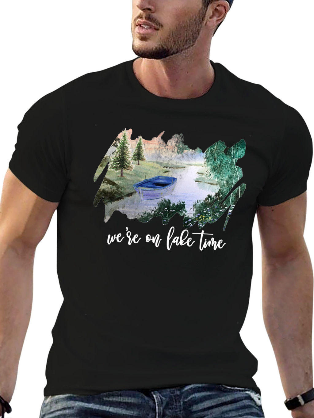 Lake Time Graphic Tee - Relaxed Comfort