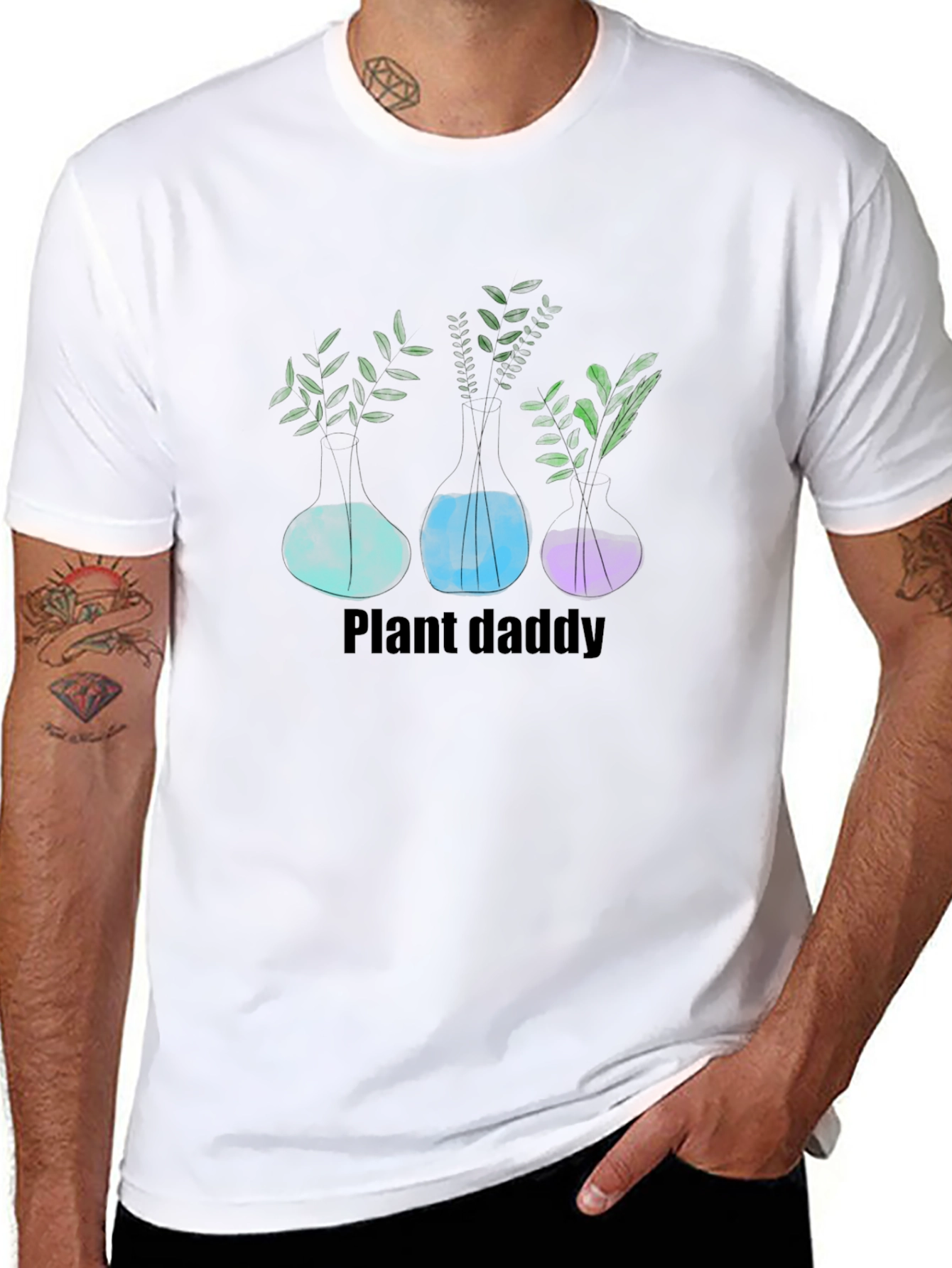 Plant Daddy Graphic T-Shirt - Black