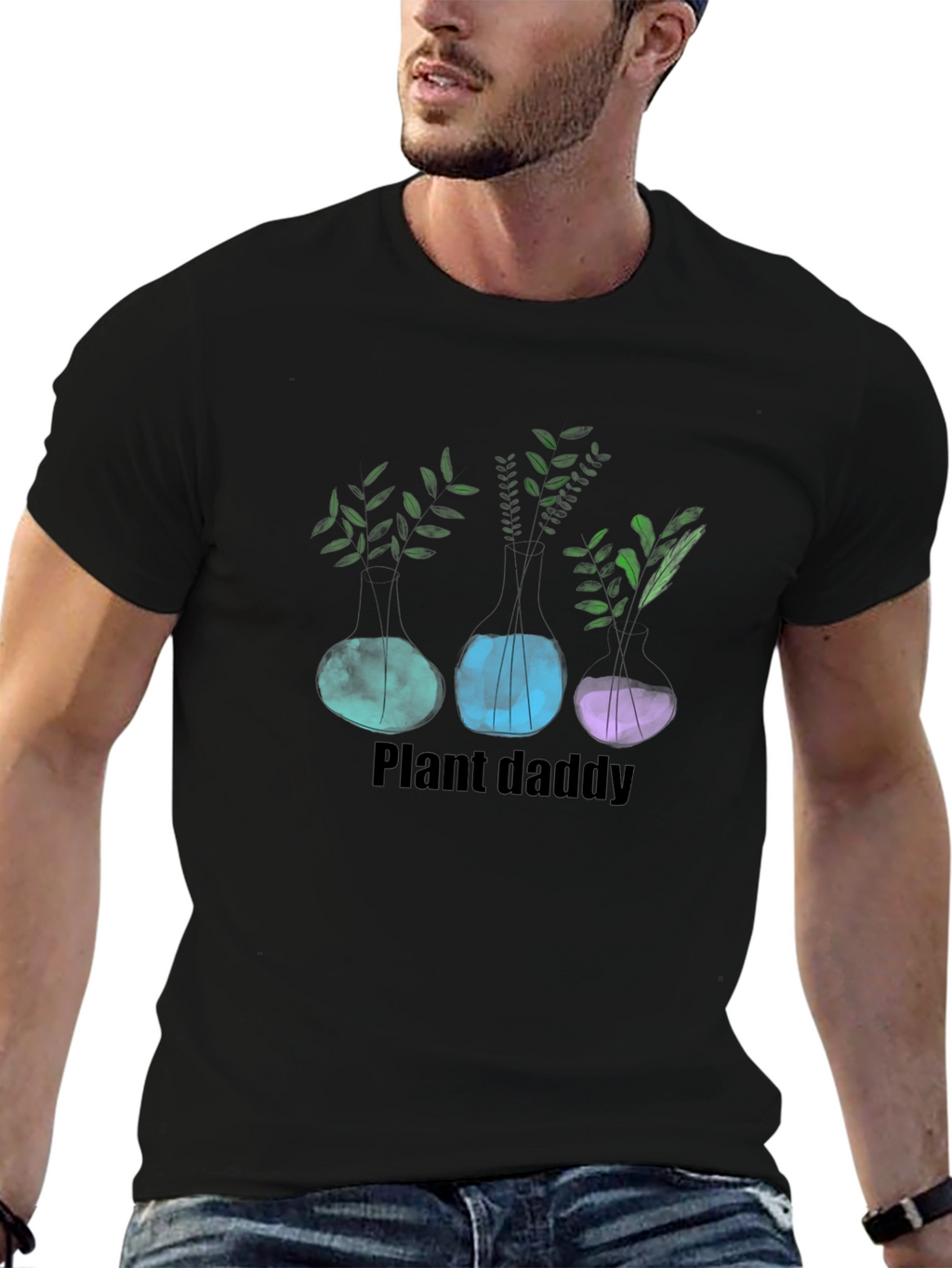 Plant Daddy Graphic T-Shirt - Black