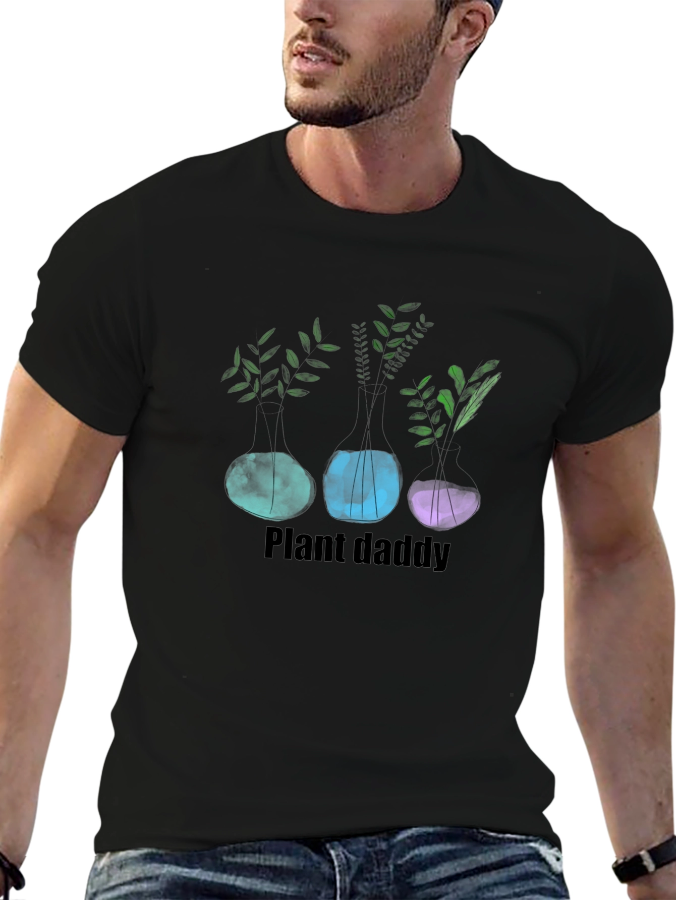 Plant Daddy Graphic T-Shirt - Black