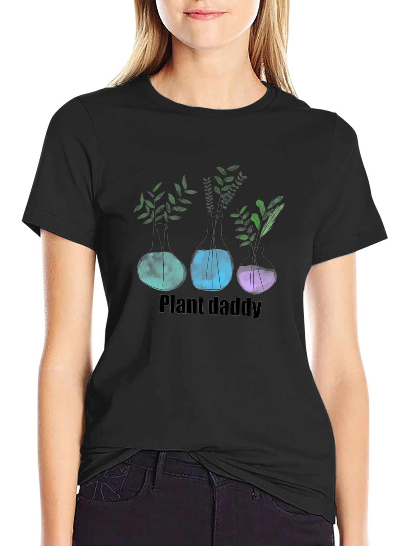 Plant Daddy Graphic T-Shirt - Black