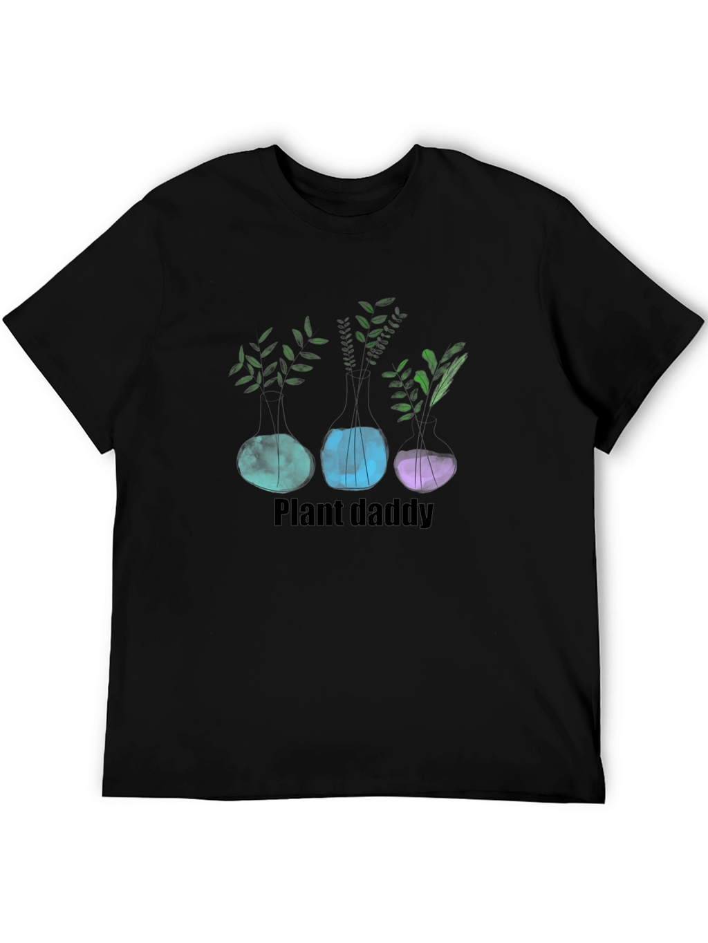 Plant Daddy Graphic T-Shirt - Black
