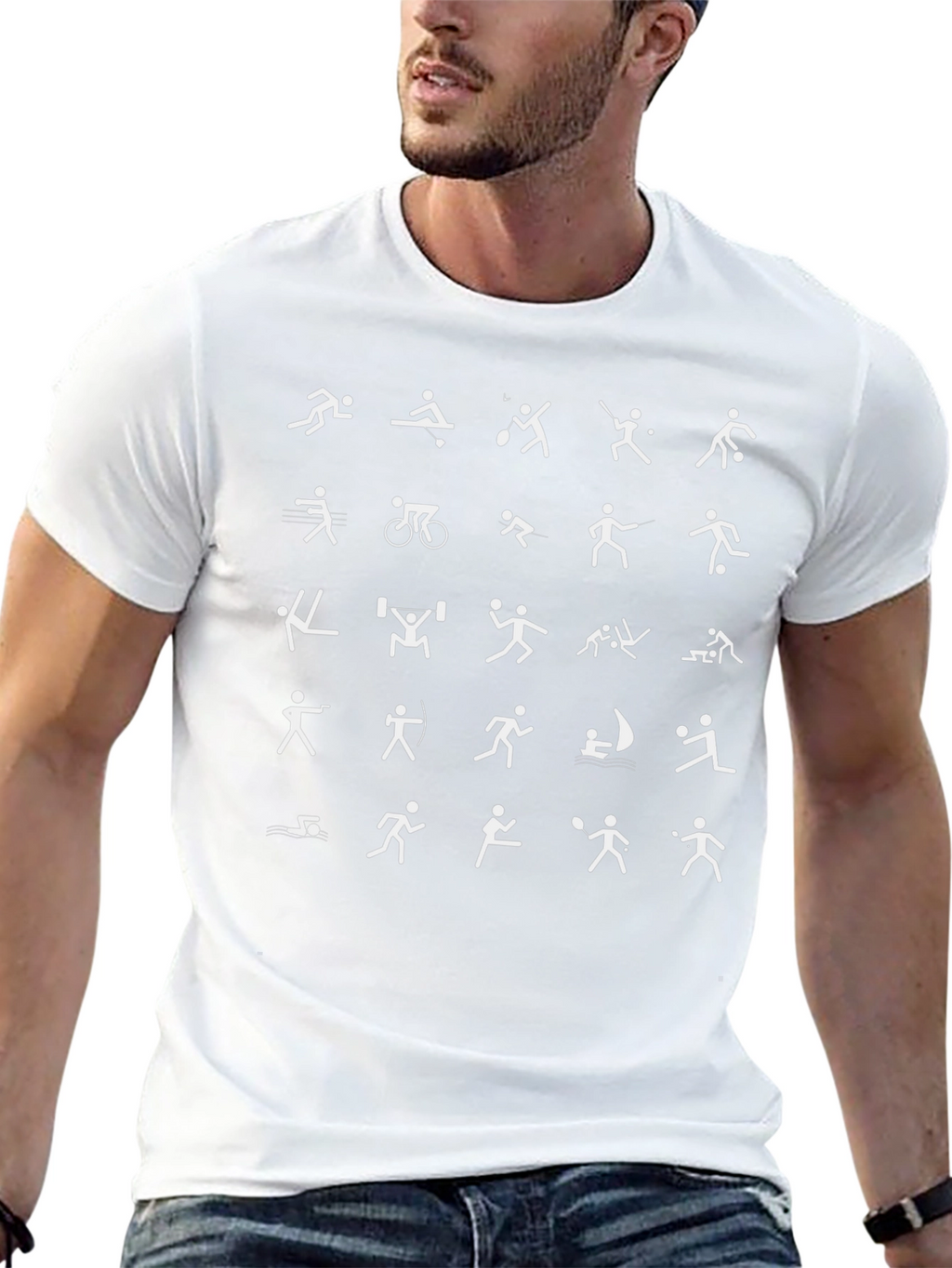 Sport Icons Graphic T-Shirt