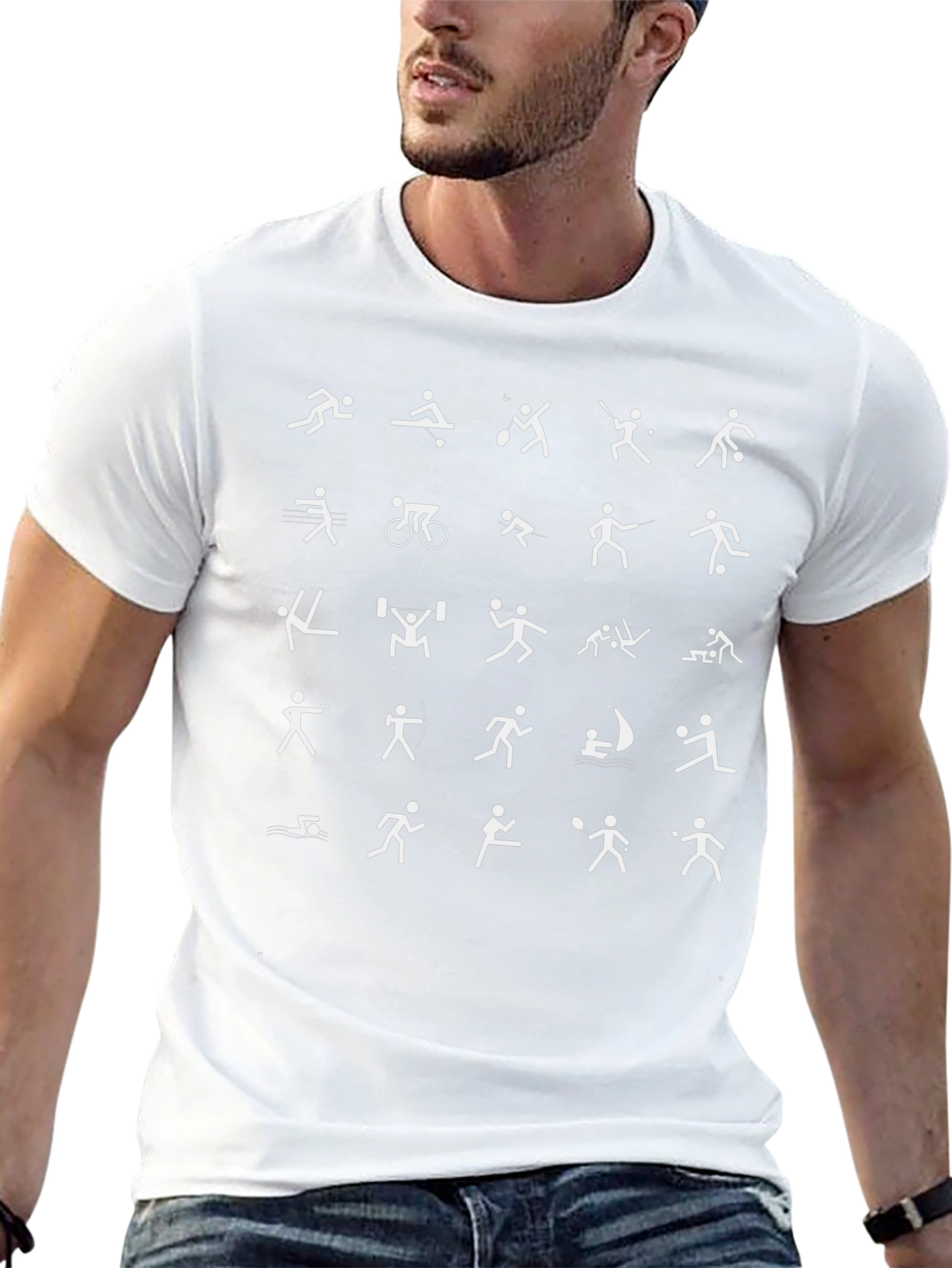 Sport Icons Graphic T-Shirt