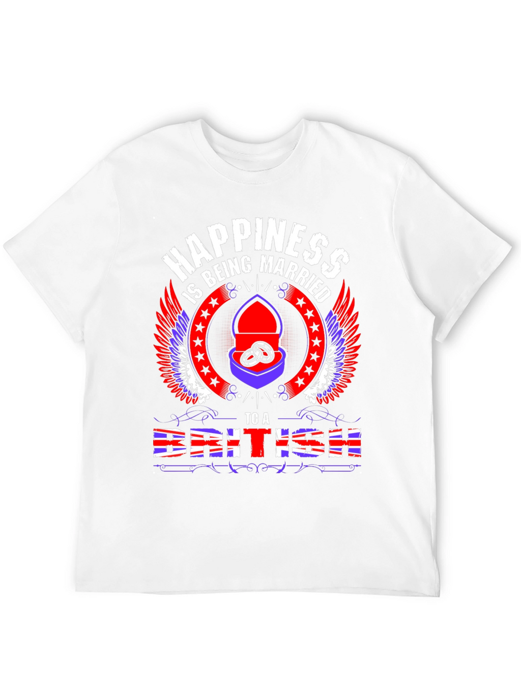Happiness Being Married to a British T-Shirt