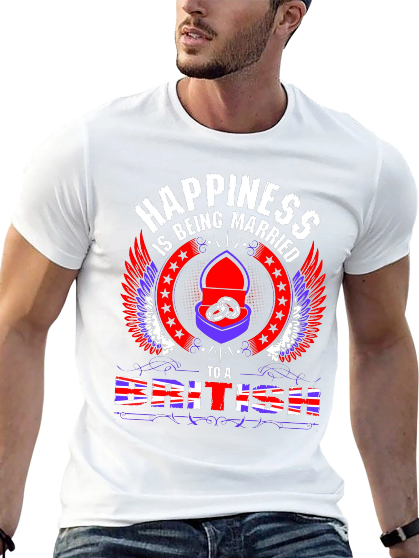 Happiness Being Married to a British T-Shirt