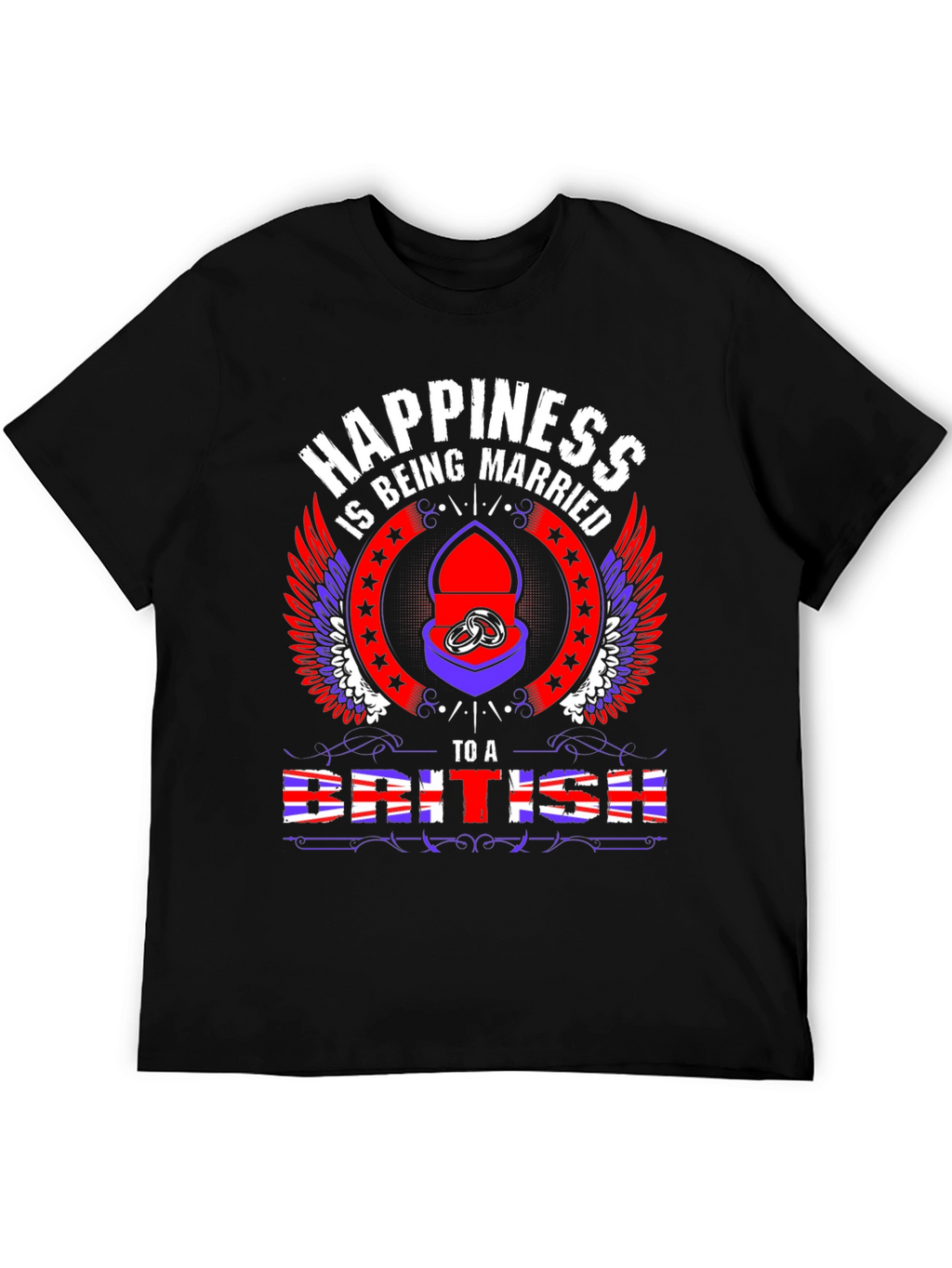Happiness Being Married to a British T-Shirt