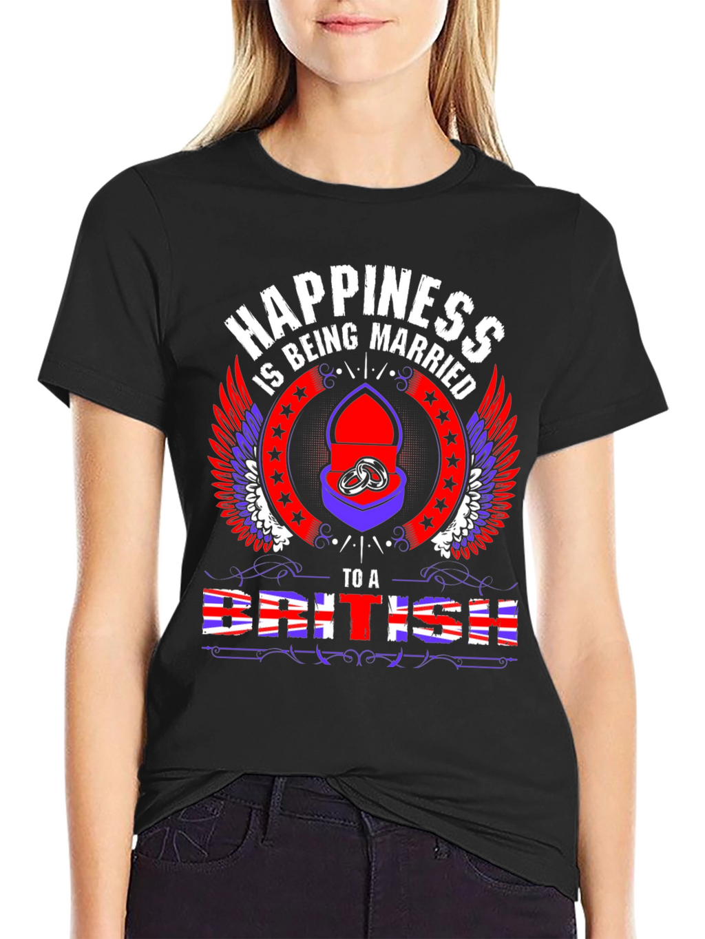 Happiness Being Married to a British T-Shirt