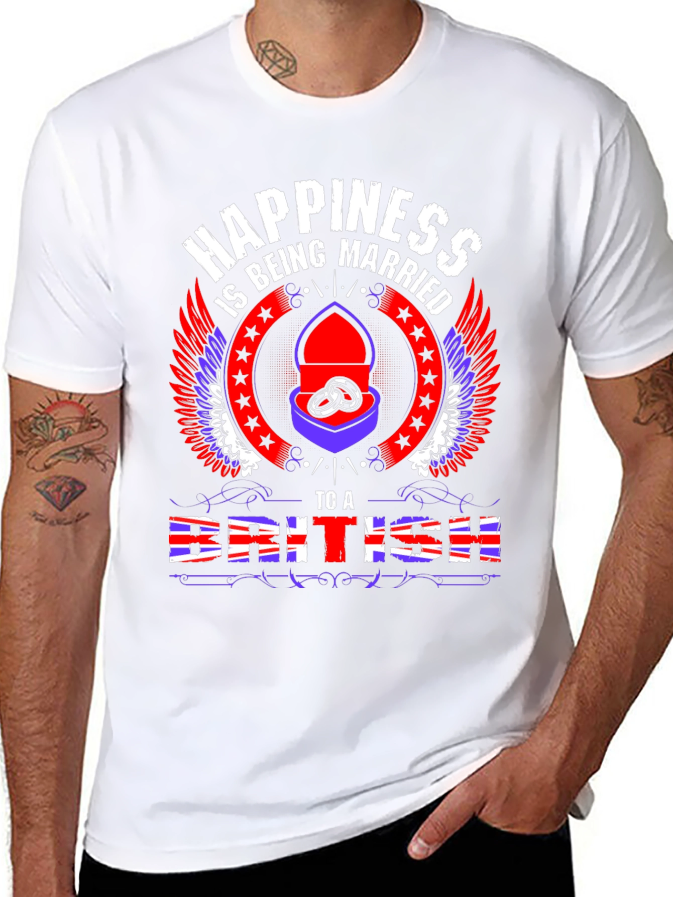 Happiness Being Married to a British T-Shirt