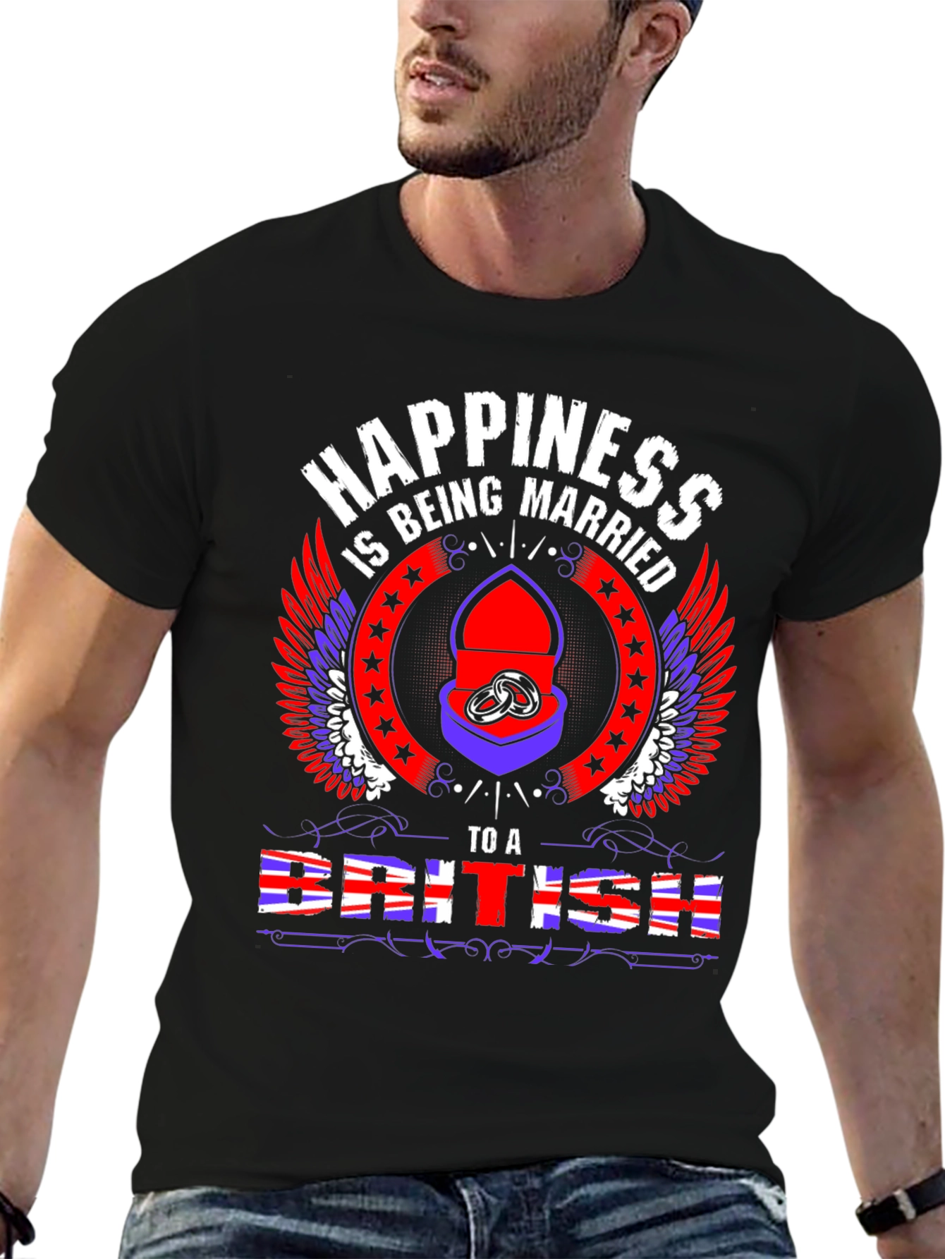 Happiness Being Married to a British T-Shirt
