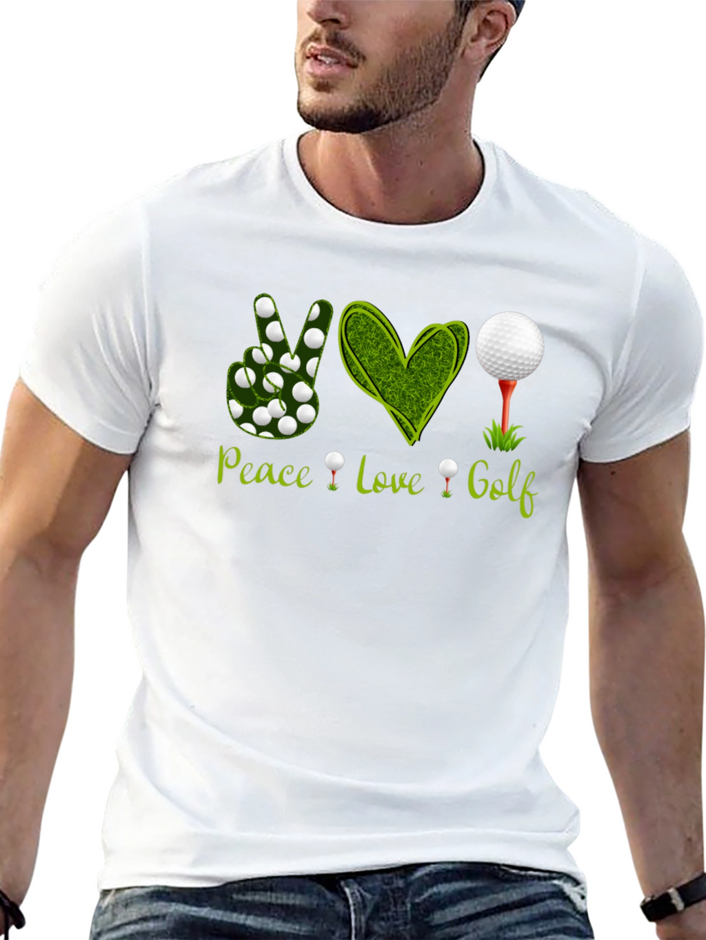 Peace Love Golf Graphic Tee
