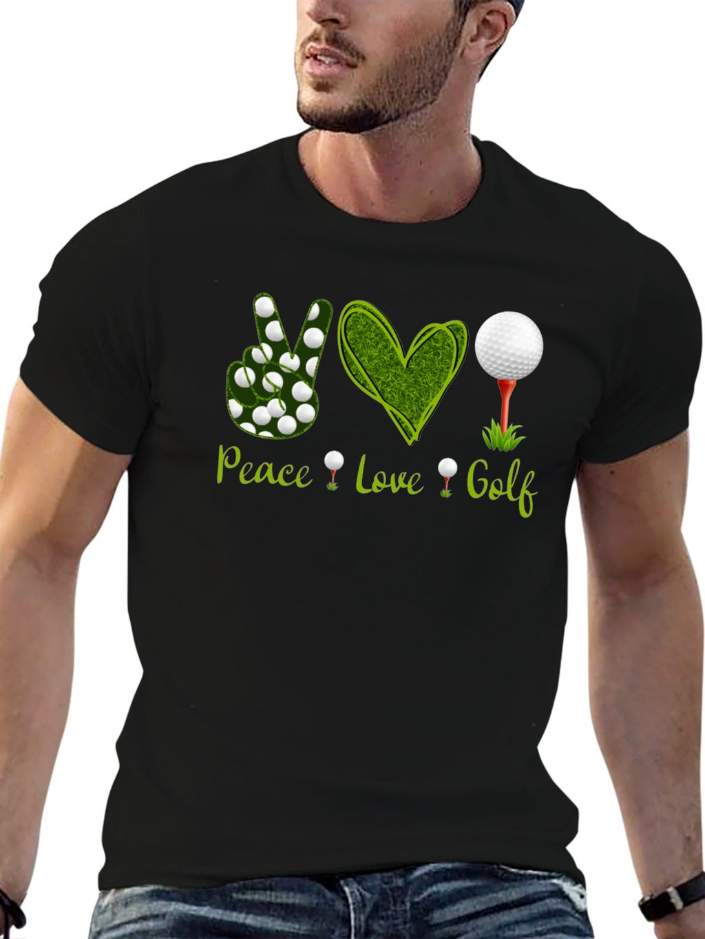 Peace Love Golf Graphic Tee