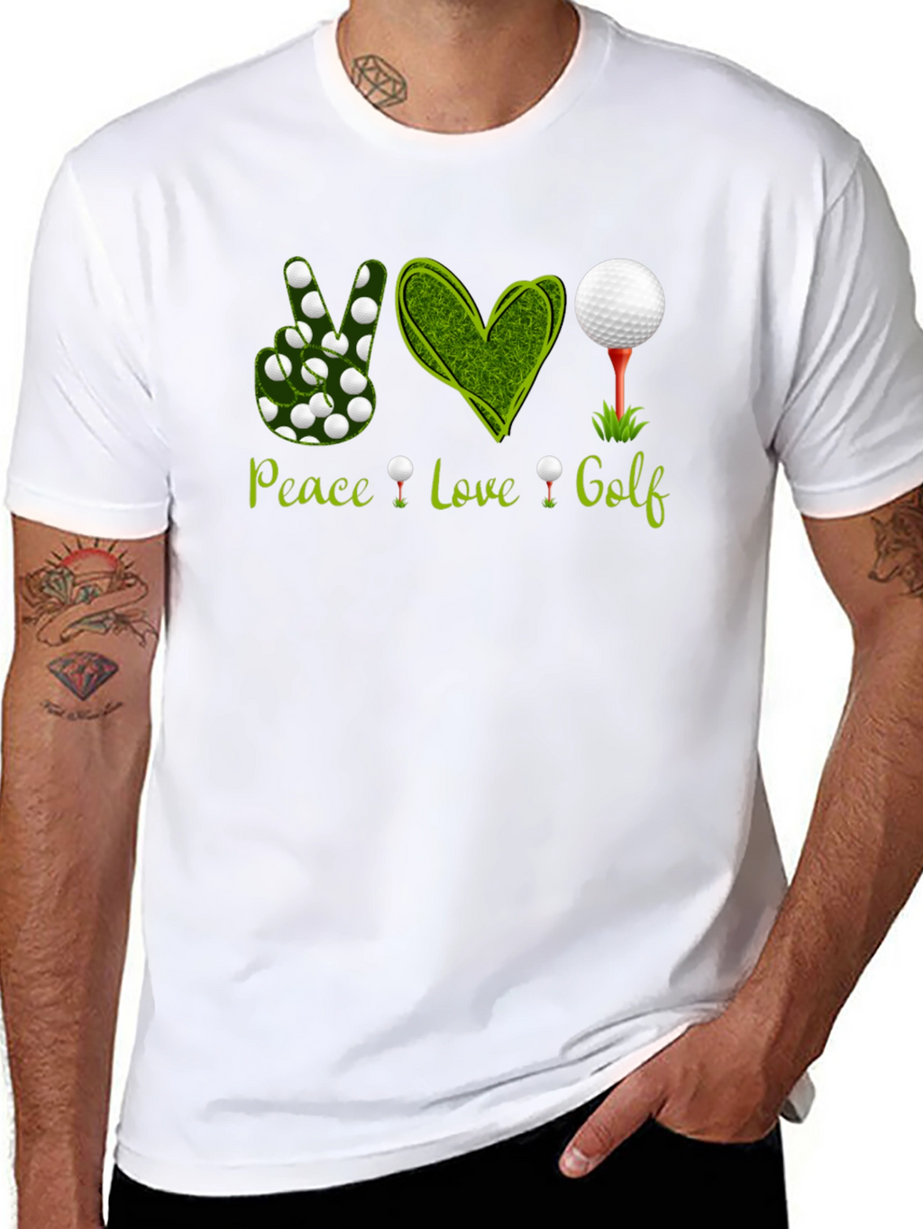 Peace Love Golf Graphic Tee