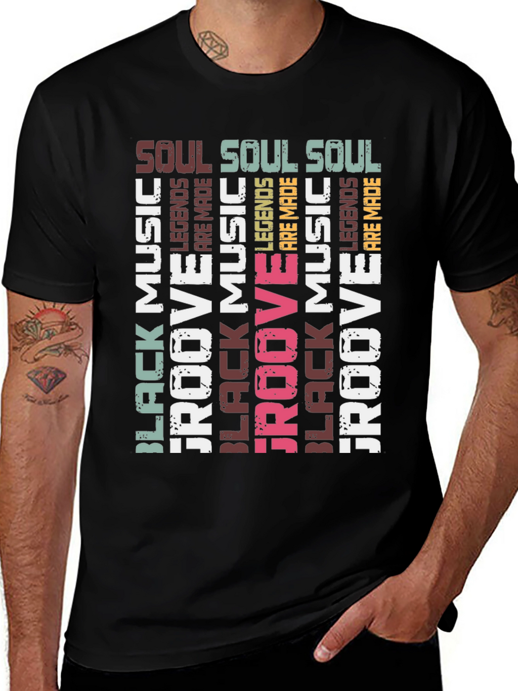 Black Music Groove T-Shirt: Soul Legends