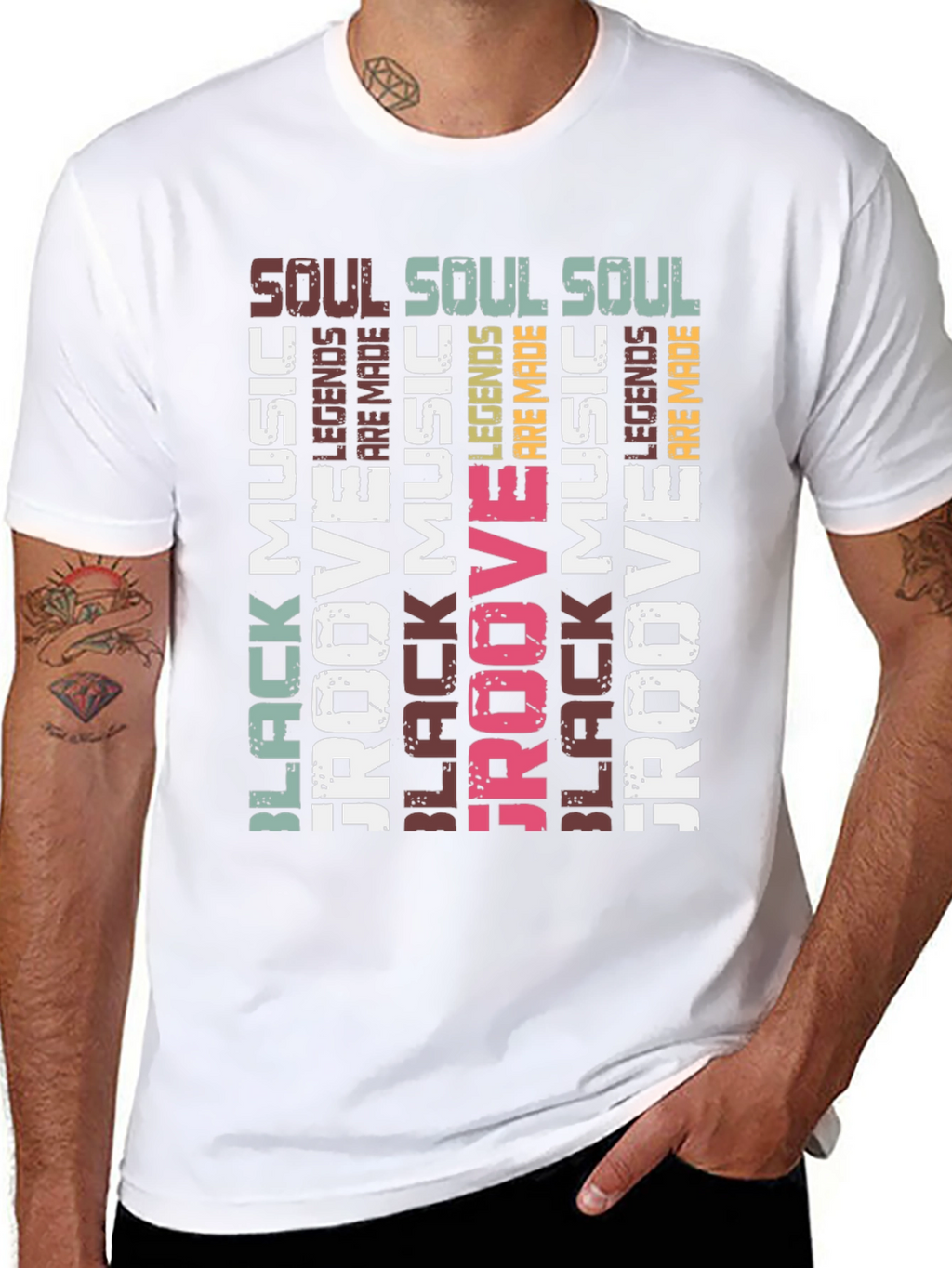 Black Music Groove T-Shirt: Soul Legends