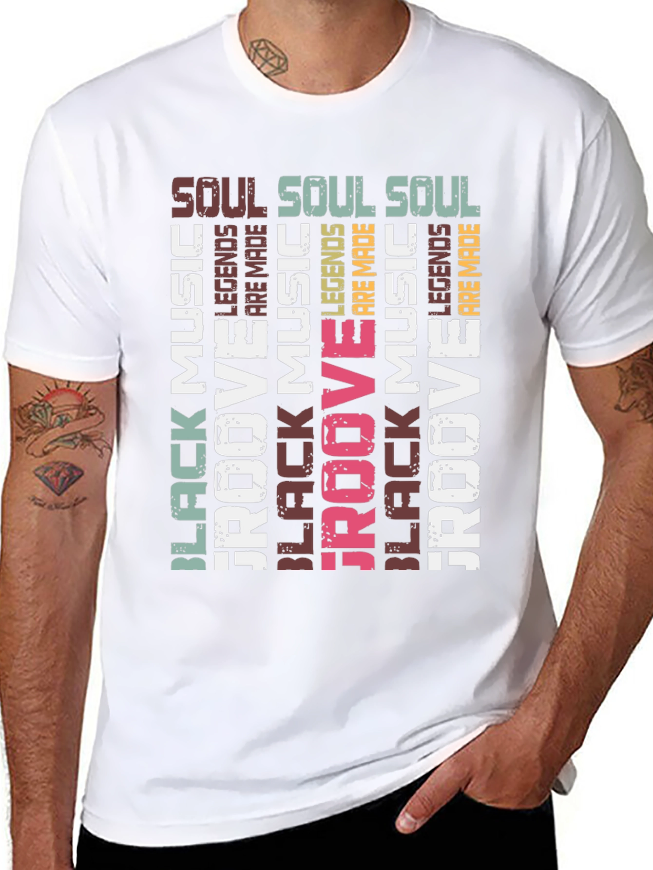 Black Music Groove T-Shirt: Soul Legends