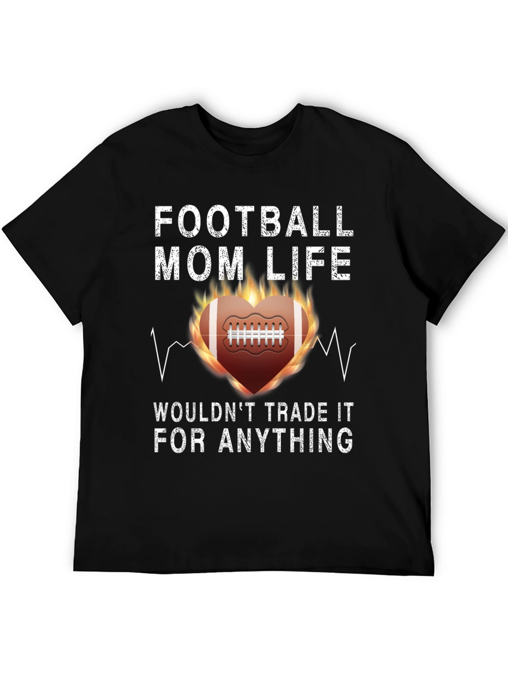 Football Mom Life Graphic T-Shirt