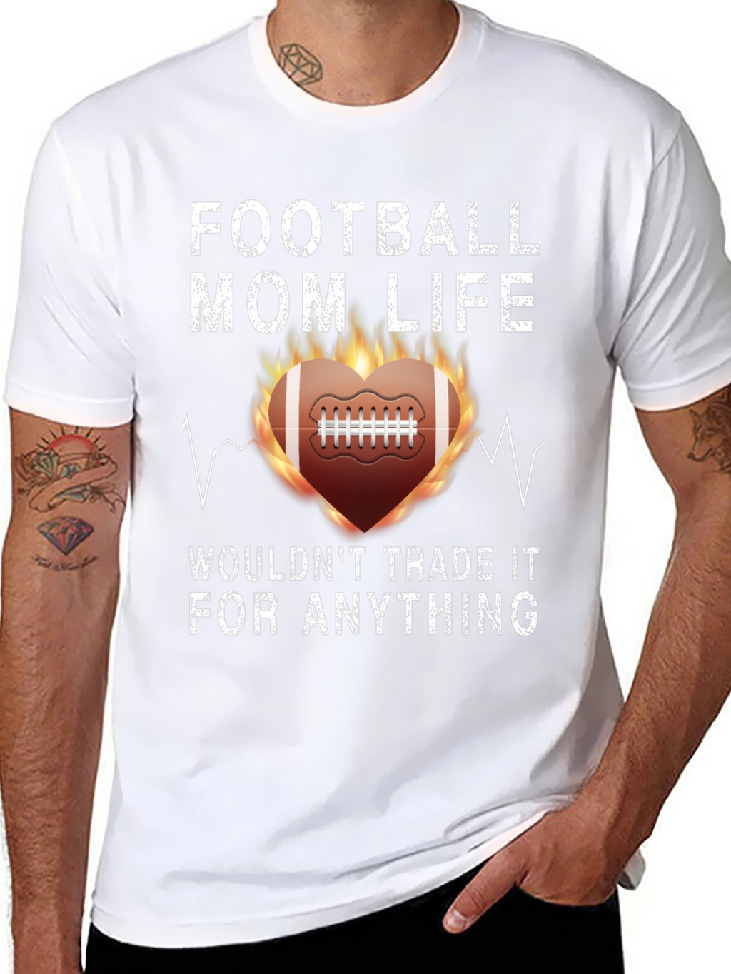 Football Mom Life Graphic T-Shirt