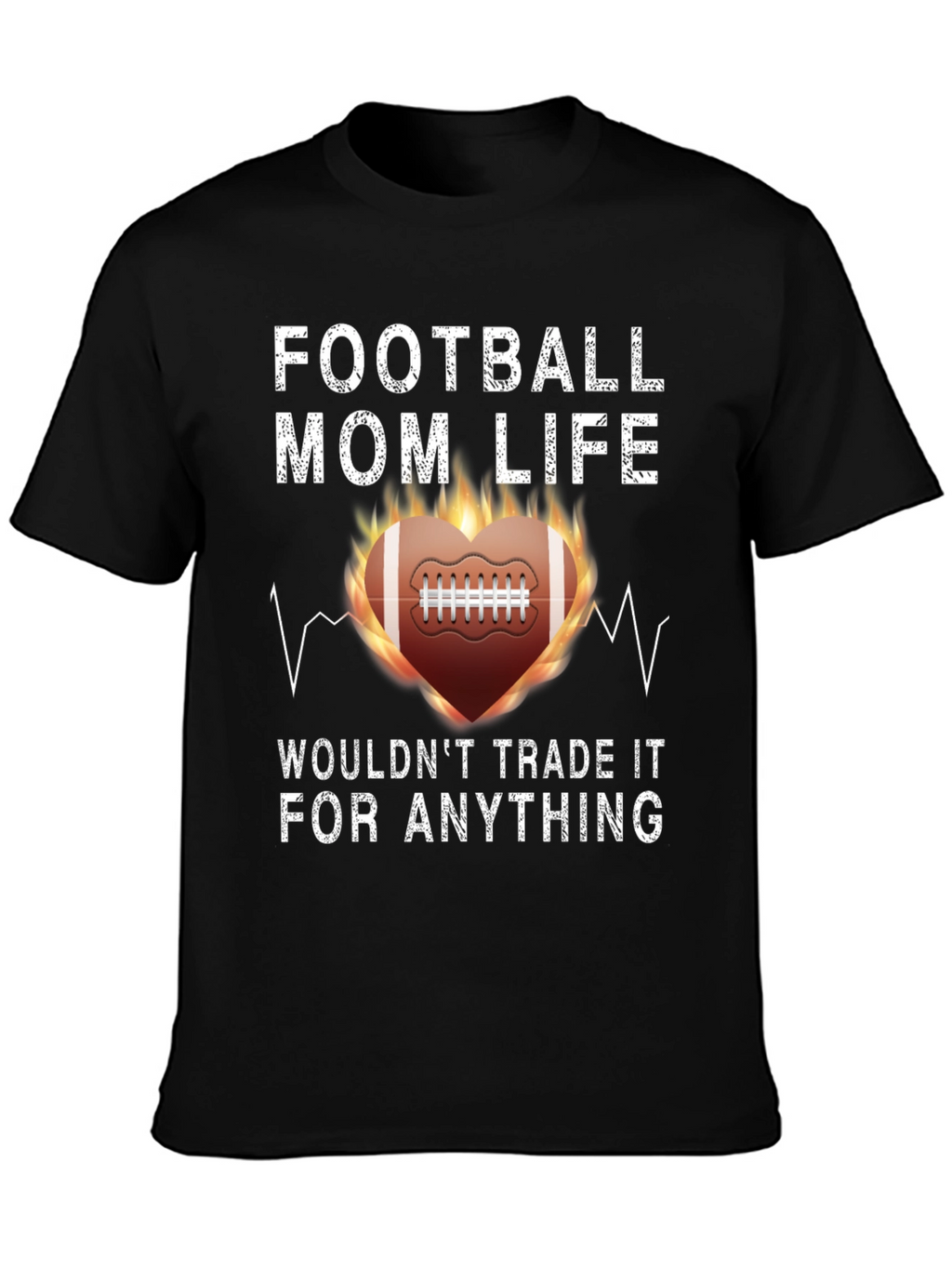 Football Mom Life Graphic T-Shirt