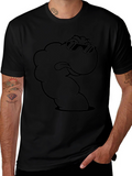 Cool Cartoon Worm Graphic T-Shirt