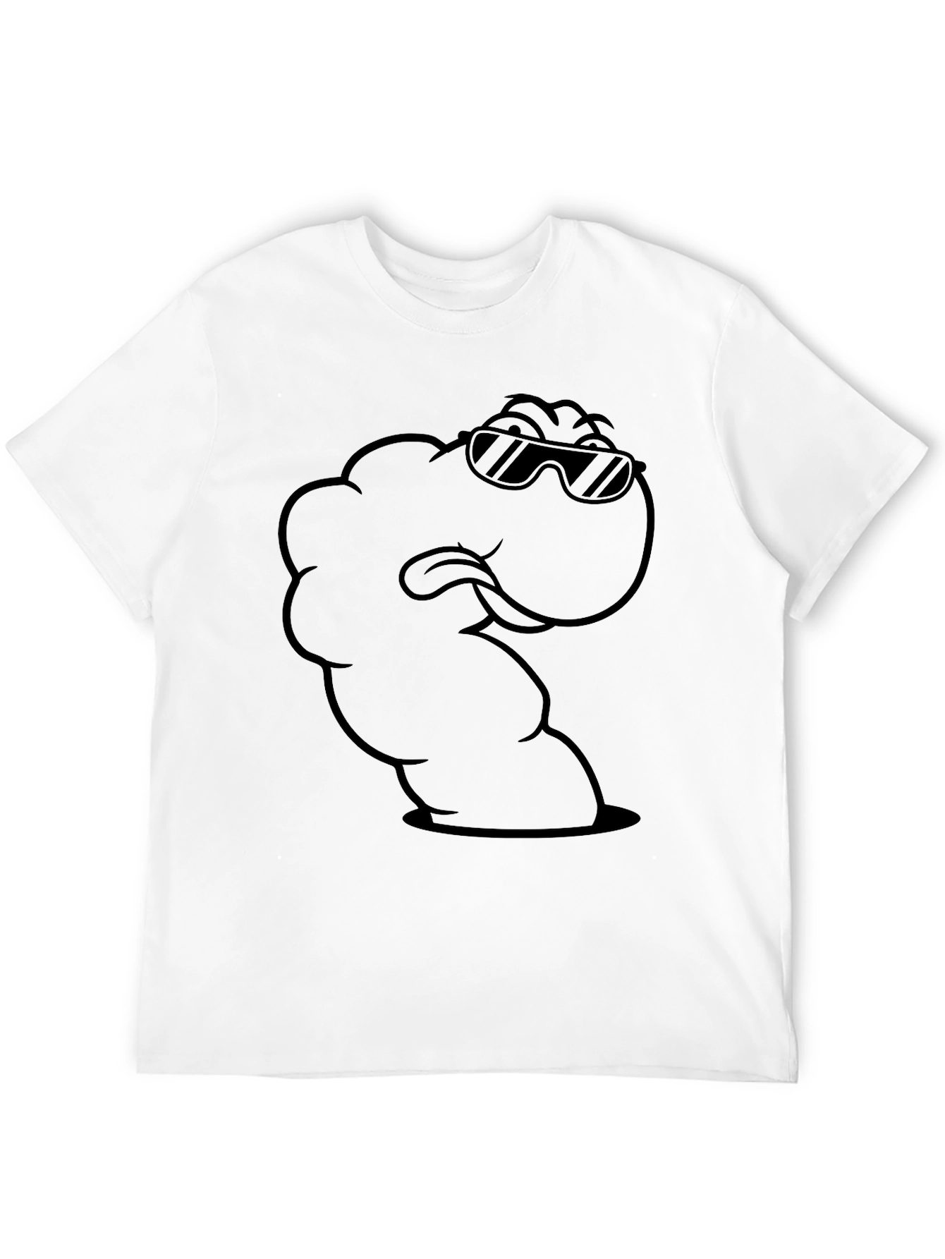 Cool Cartoon Worm Graphic T-Shirt