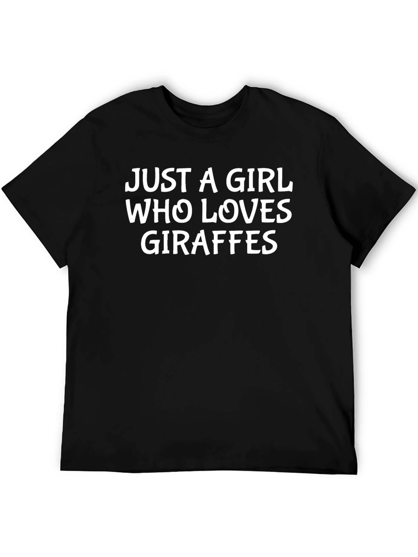 Giraffe Lovers T-Shirt - Just A Girl Who Loves Giraffes