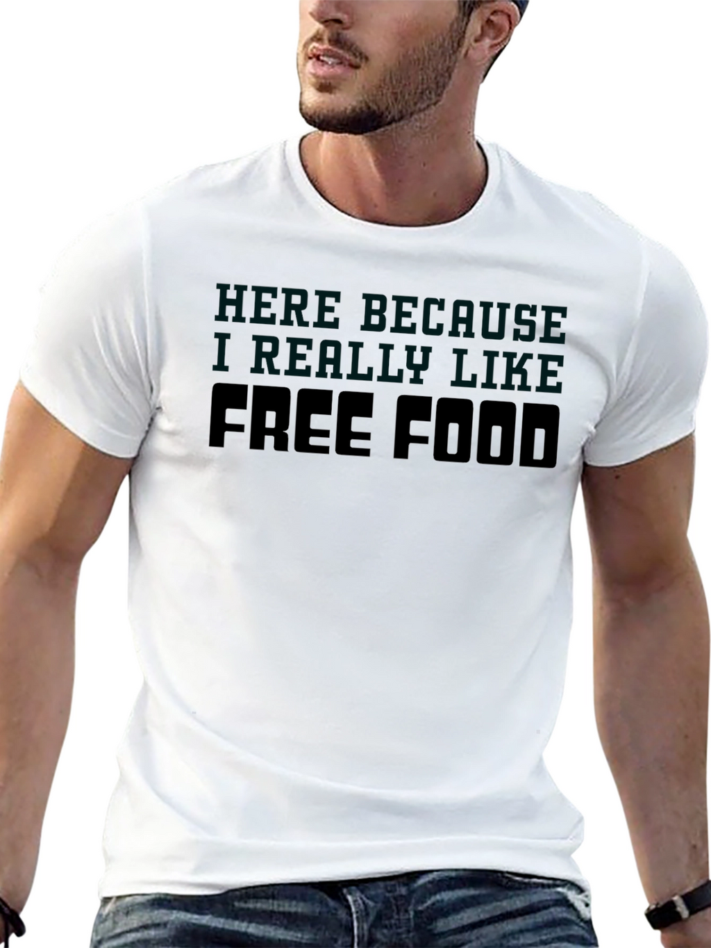Free Food T-Shirt - Funny Slogan Tee