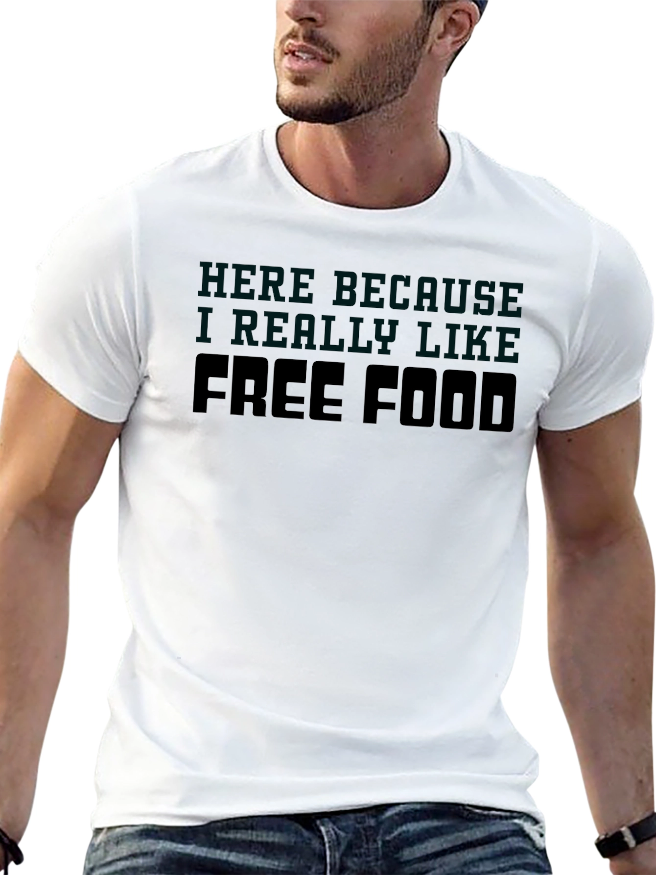 Free Food T-Shirt - Funny Slogan Tee