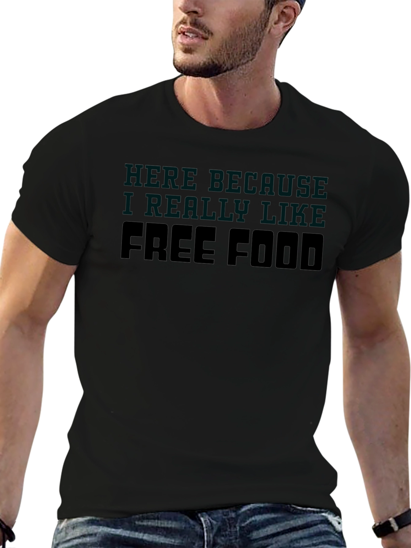 Free Food T-Shirt - Funny Slogan Tee