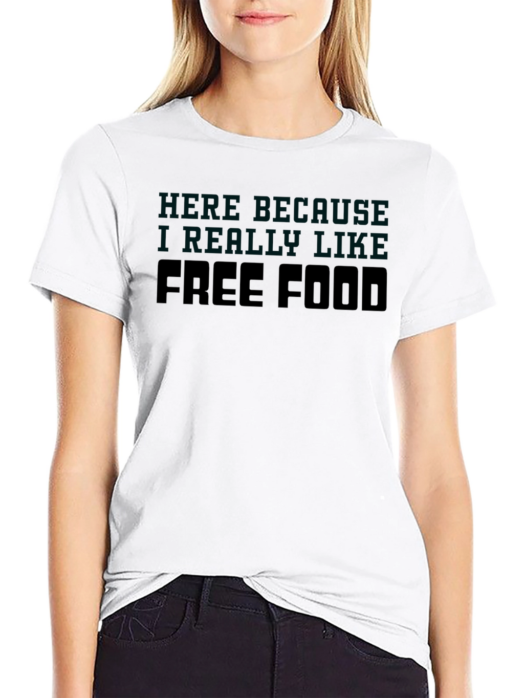 Free Food T-Shirt - Funny Slogan Tee