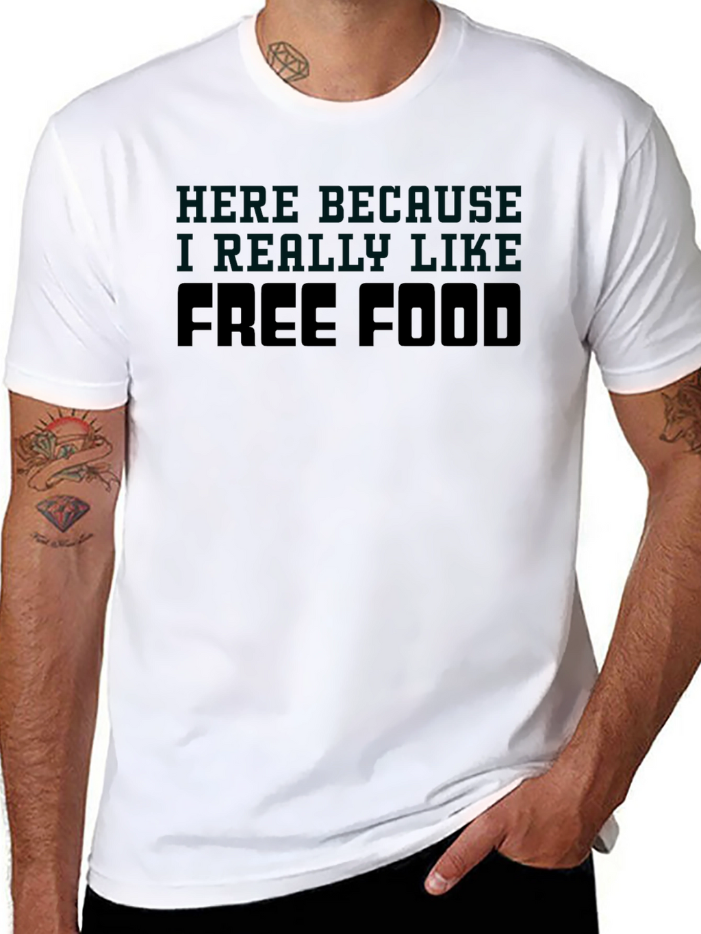 Free Food T-Shirt - Funny Slogan Tee