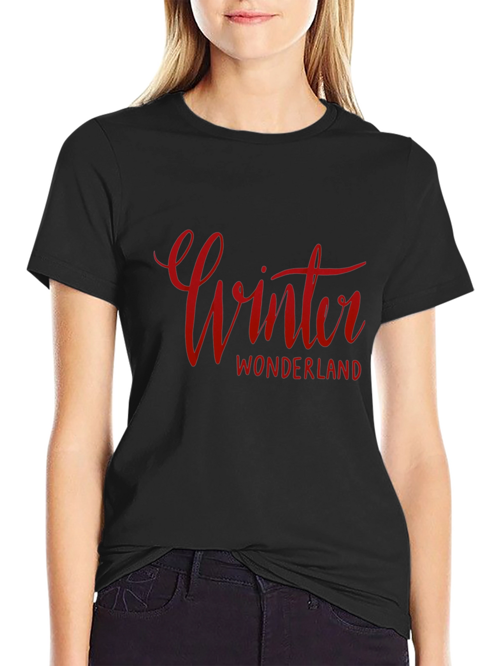 Winter Wonderland Graphic Tee - Black