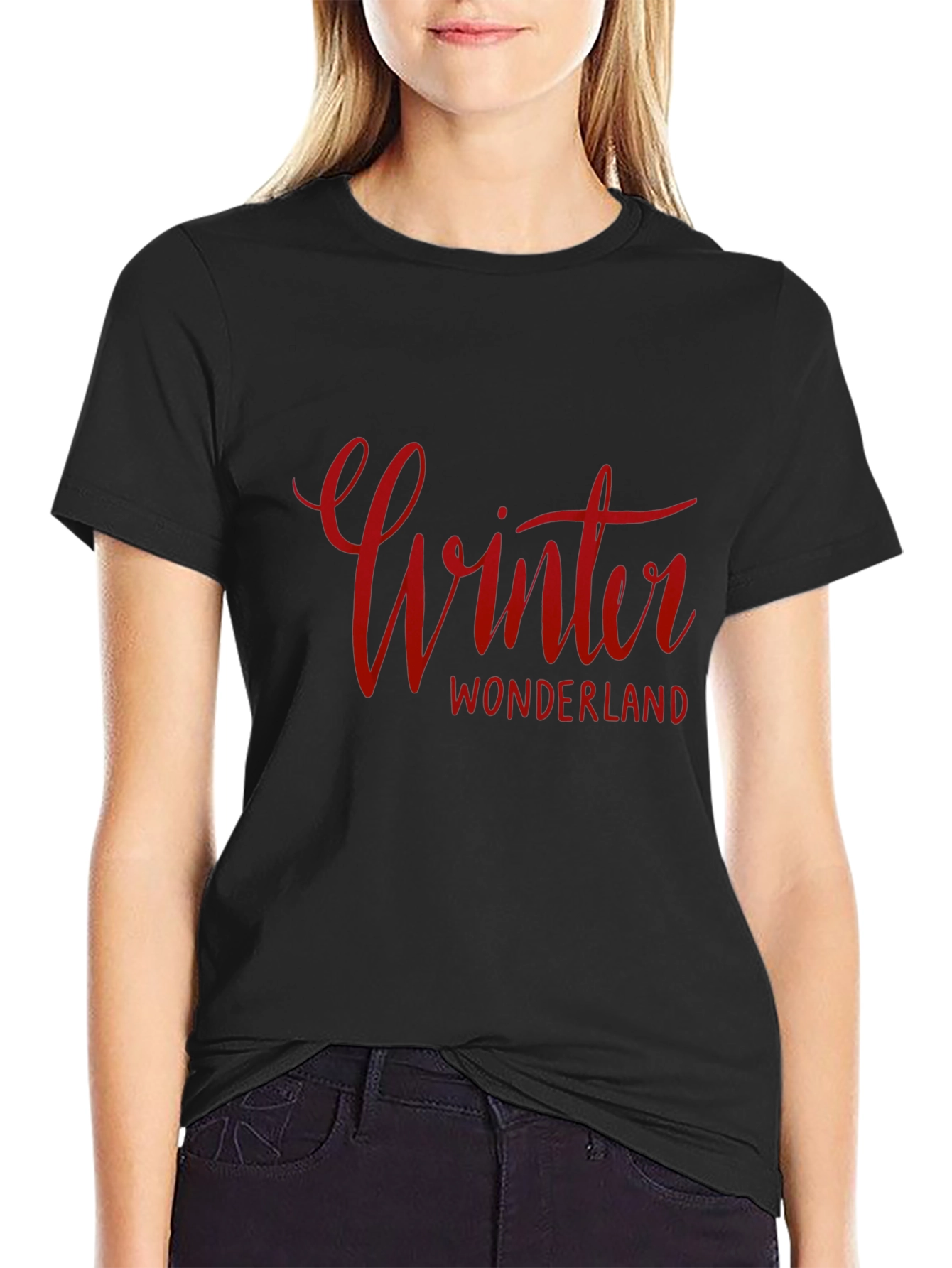 Winter Wonderland Graphic Tee - Black