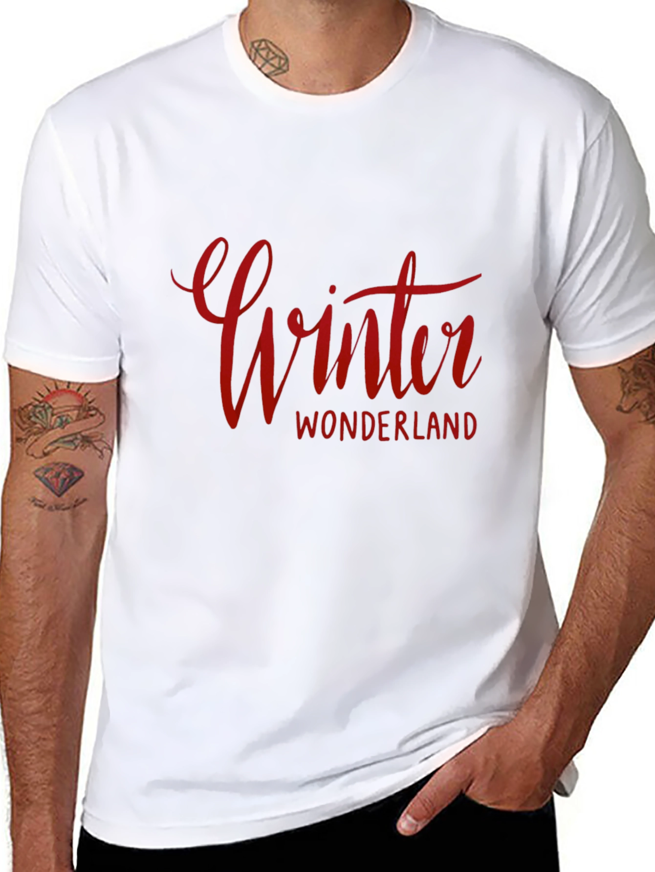 Winter Wonderland Graphic Tee - Black