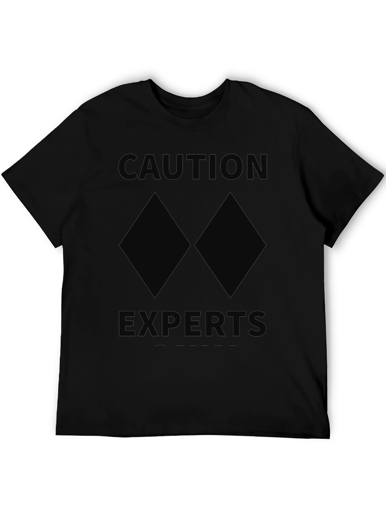 Caution Experts Double Black Diamond Skiing T-Shirt