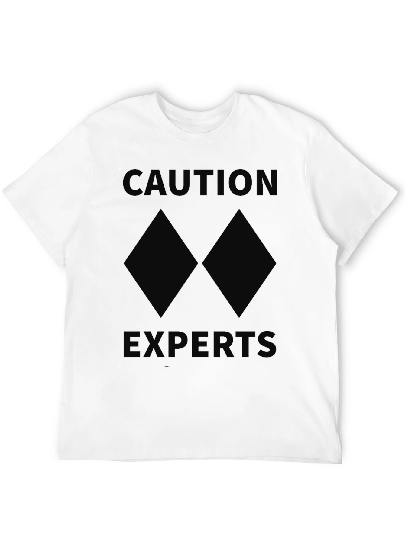 Caution Experts Double Black Diamond Skiing T-Shirt