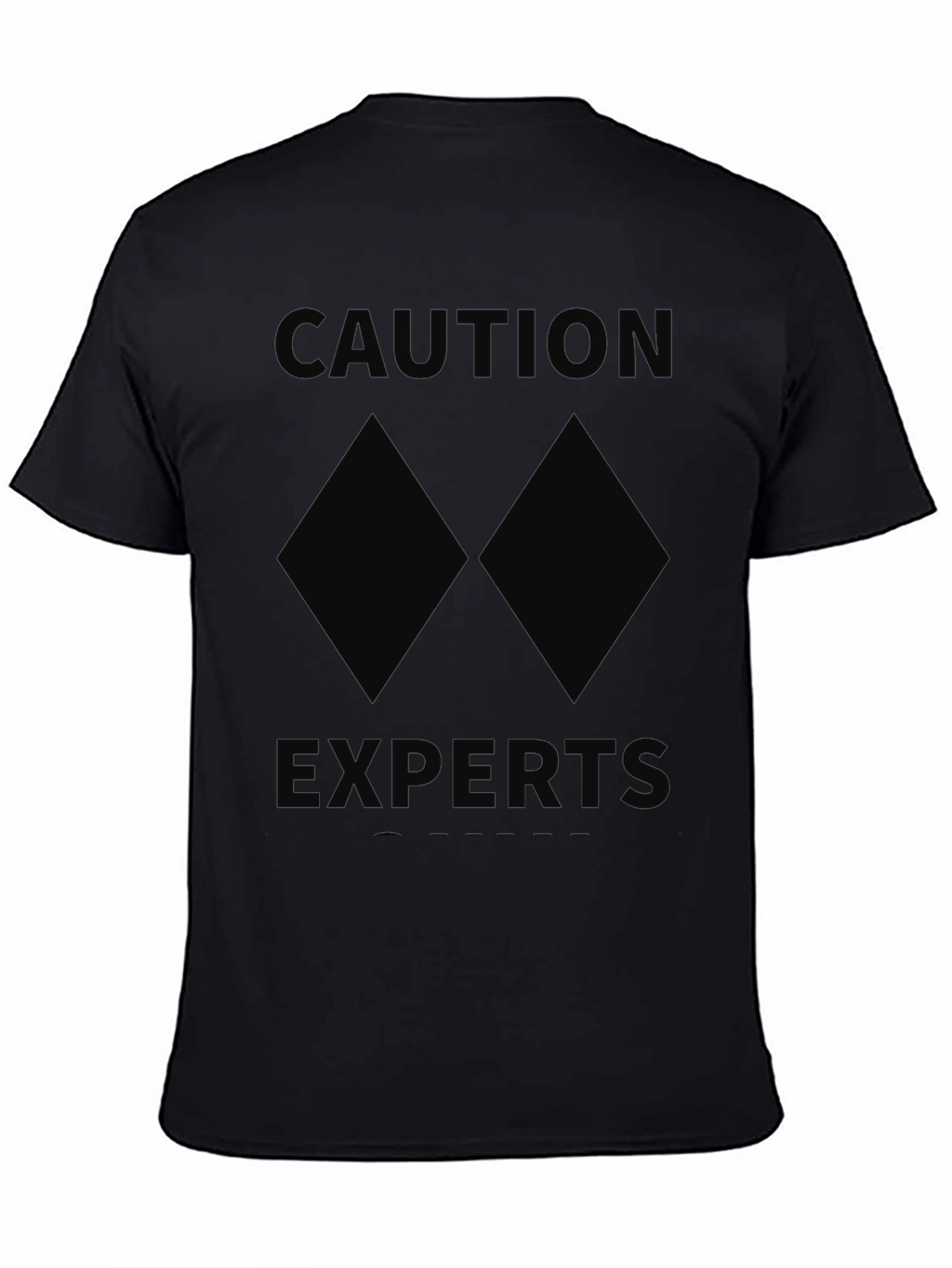 Caution Experts Double Black Diamond Skiing T-Shirt