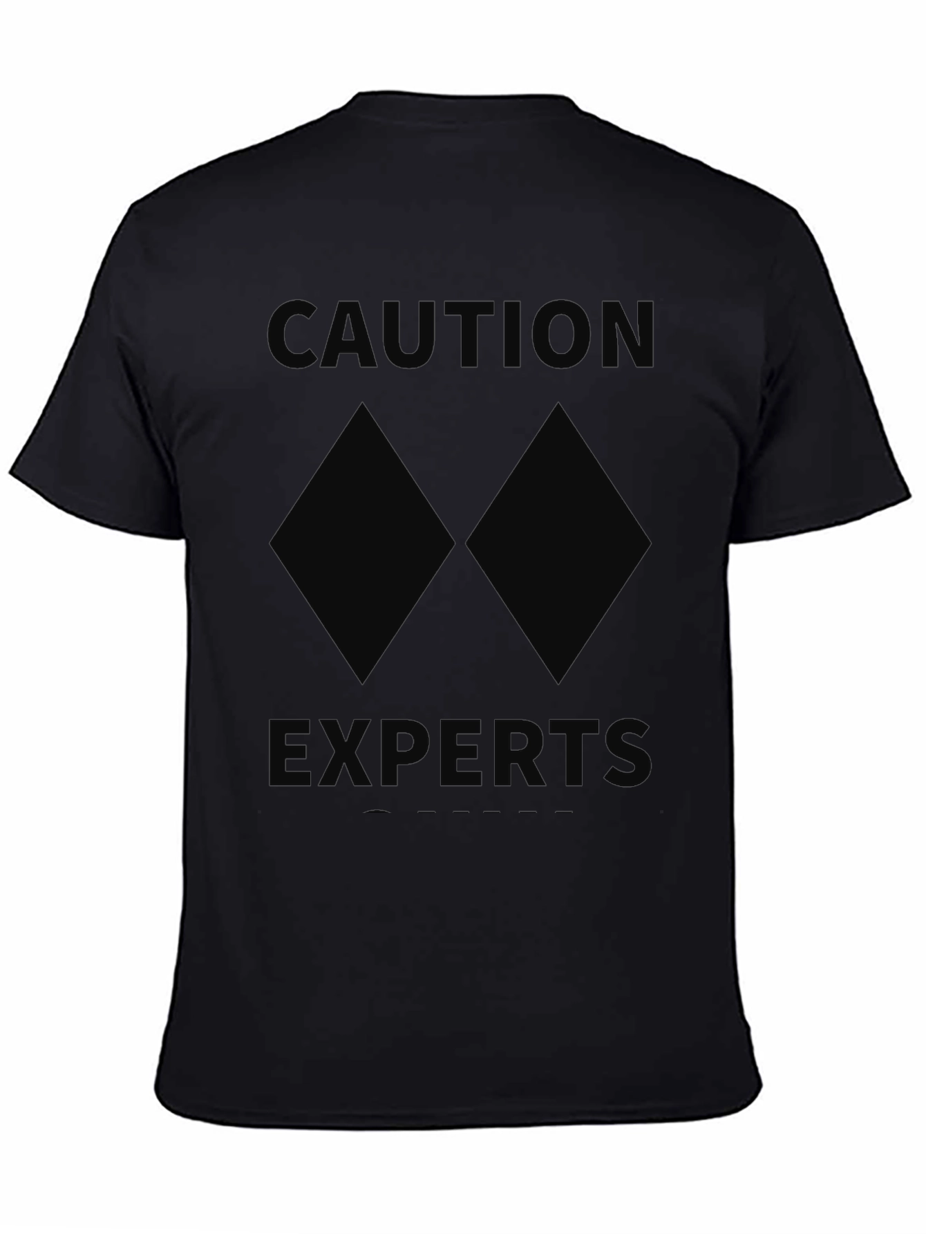 Caution Experts Double Black Diamond Skiing T-Shirt