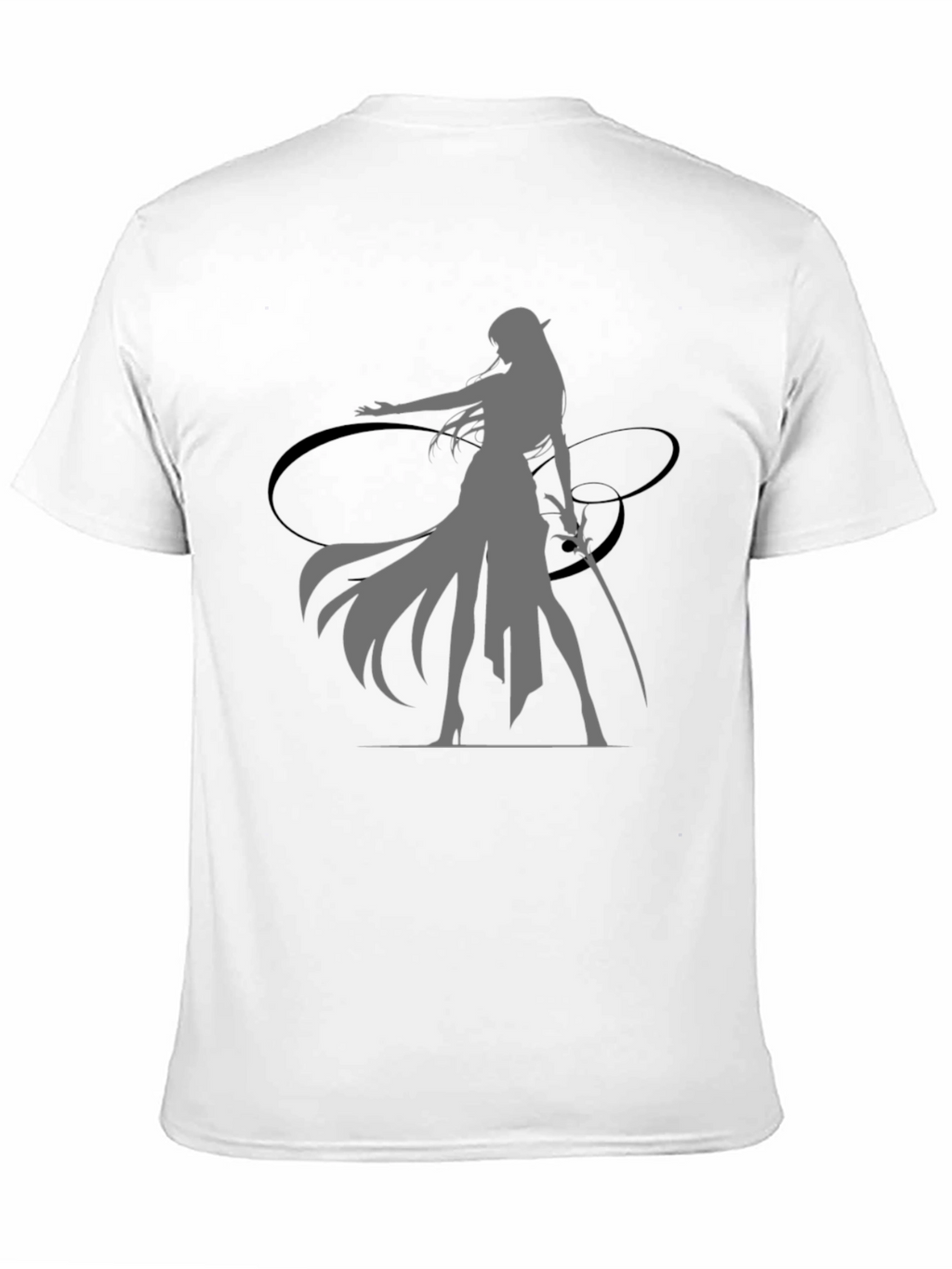 Fantasy Warrior Graphic Black T-Shirt