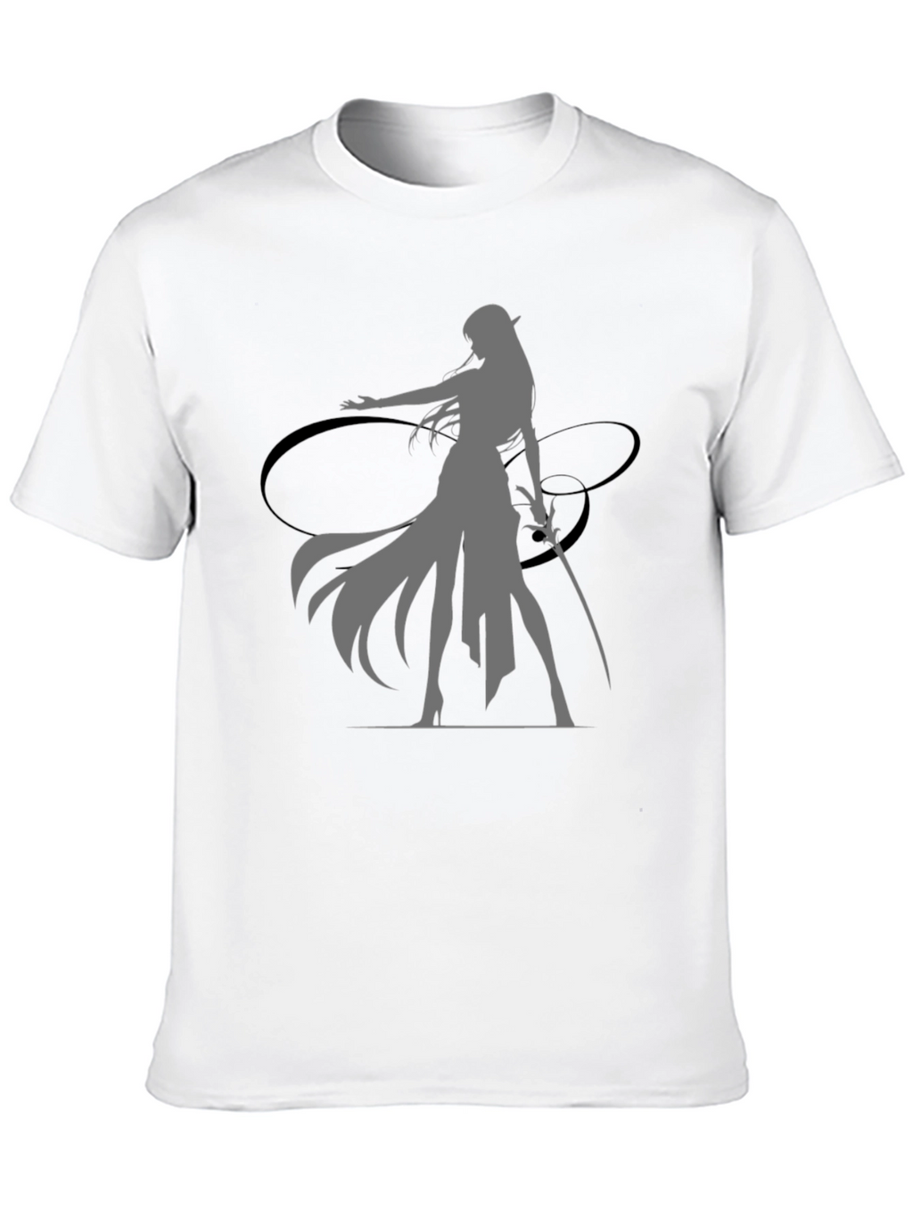 Fantasy Warrior Graphic Black T-Shirt
