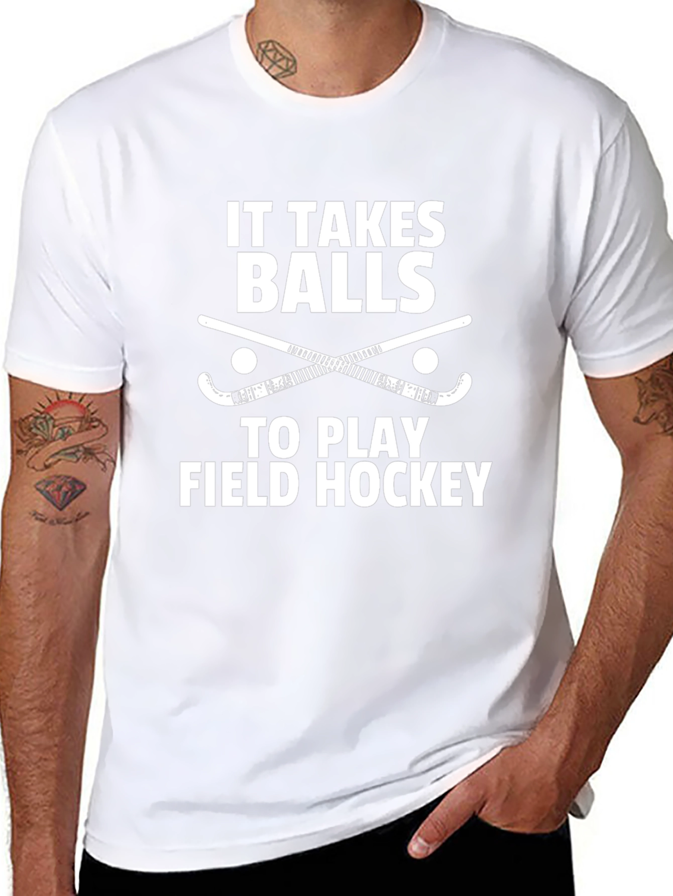 Field Hockey T-Shirt - It Takes Balls to Play