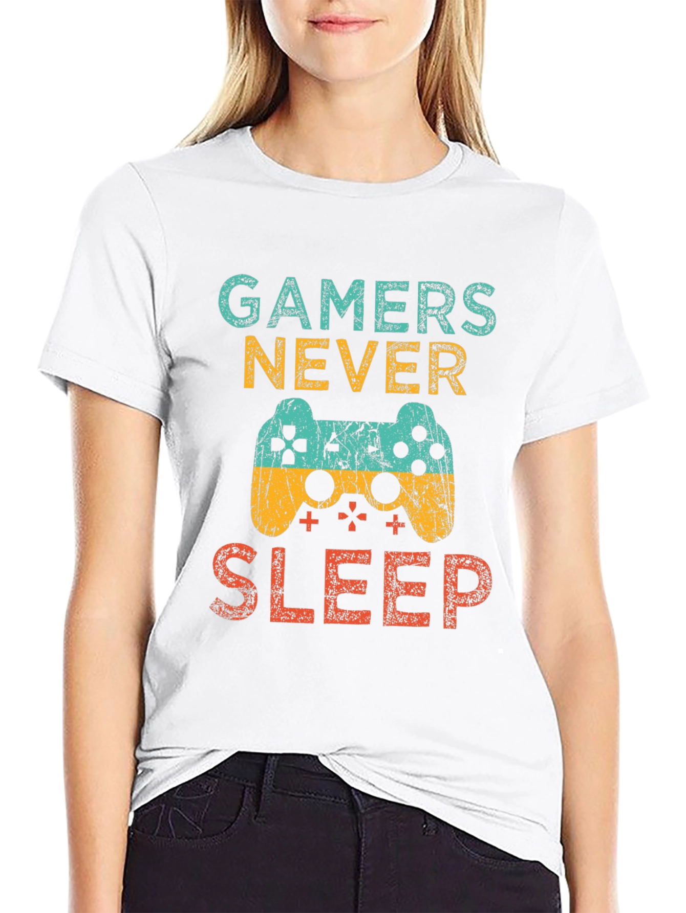 Gamers Never Sleep Graphic Tee