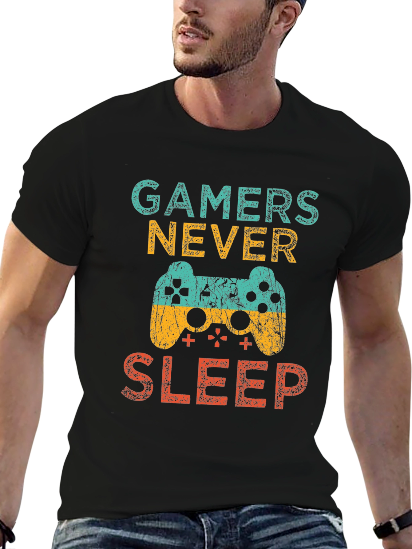 Gamers Never Sleep Graphic Tee