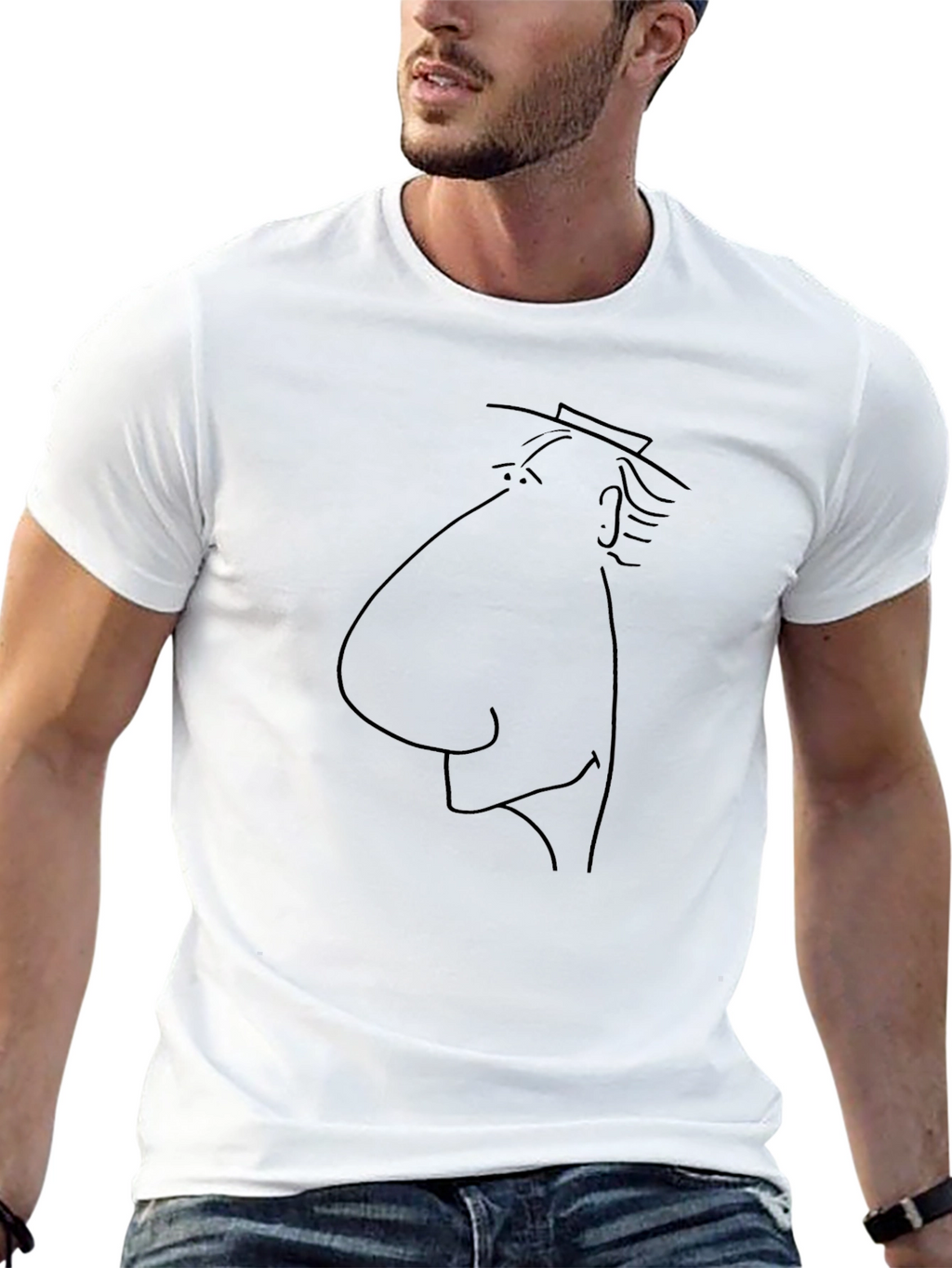 Sketchy Man T-Shirt - Bold Graphic Tee