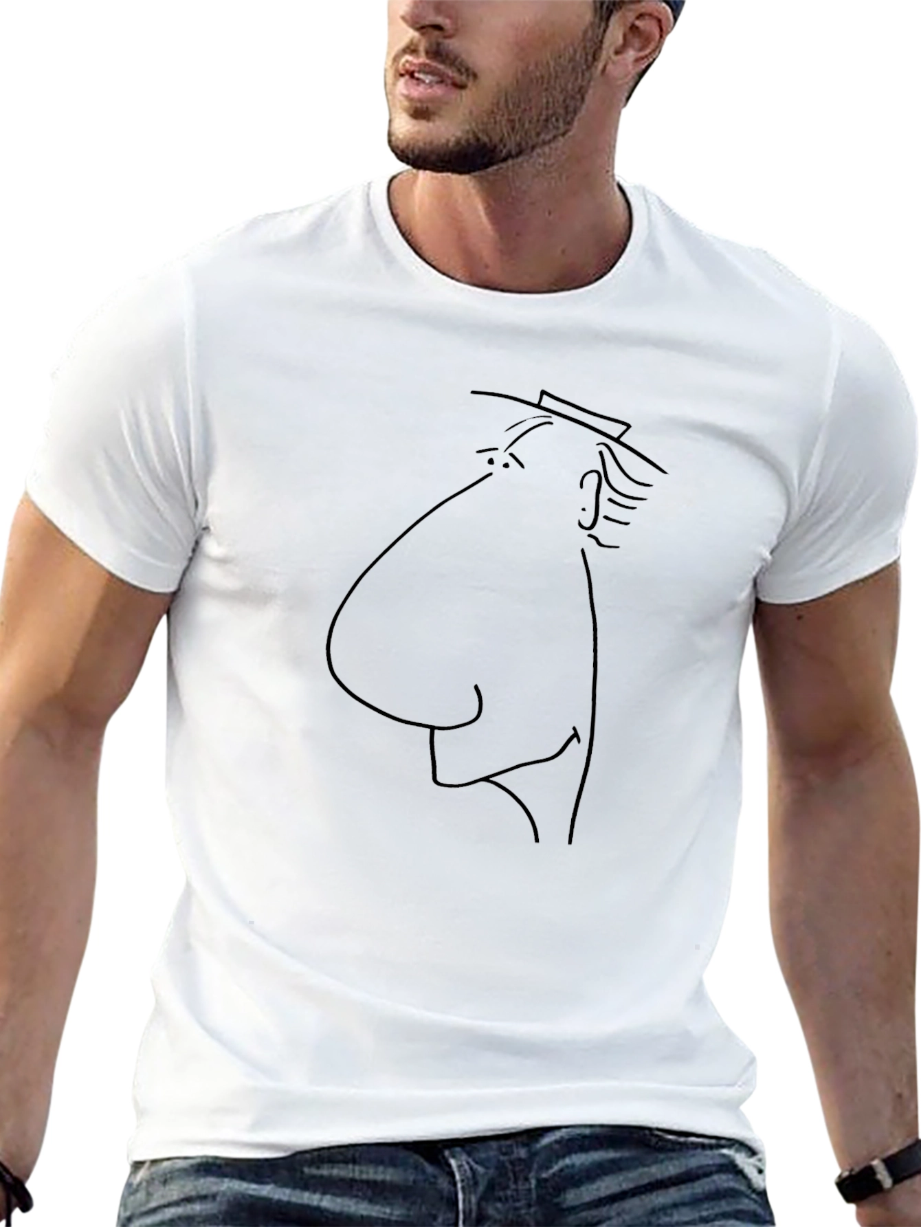 Sketchy Man T-Shirt - Bold Graphic Tee