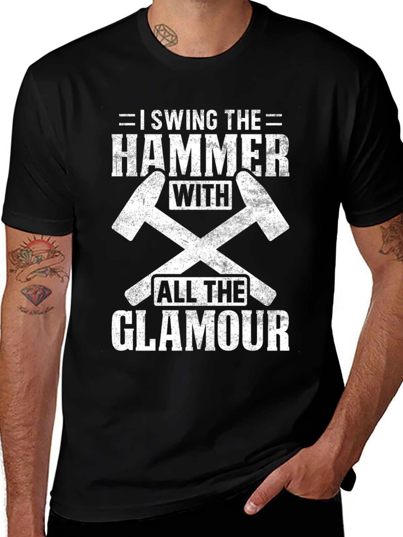 Humorous Hammer Swing T-Shirt