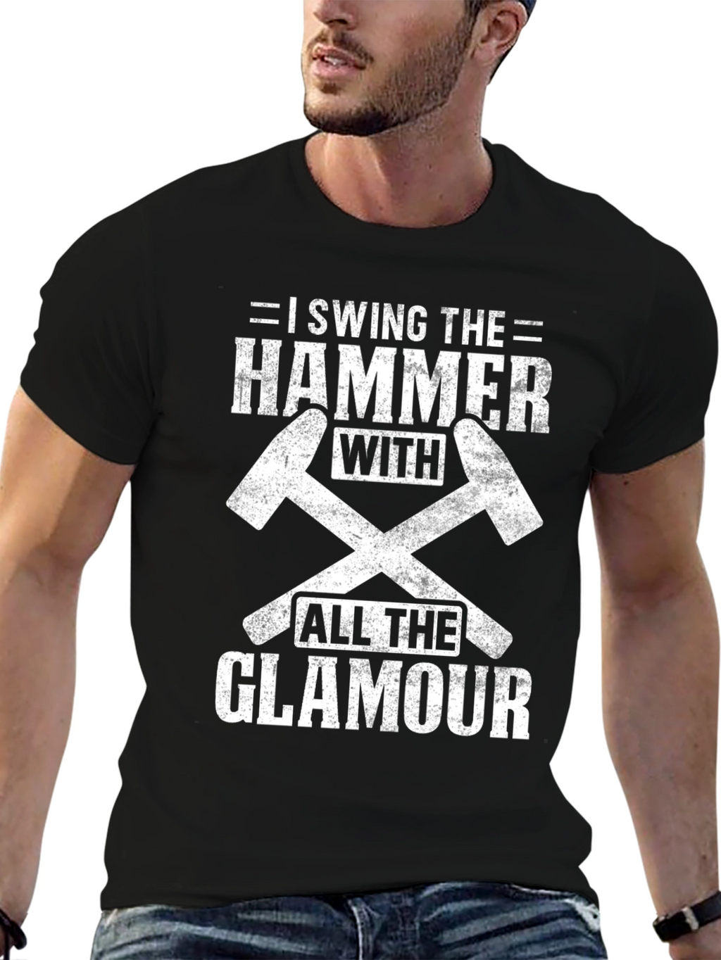 Humorous Hammer Swing T-Shirt